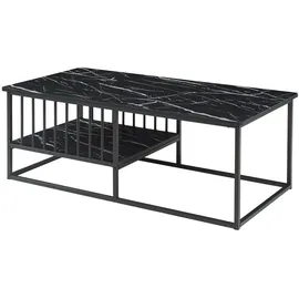 [en.casa] Raukurg Schwarz MDF 120 x 60 x 44 cm
