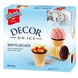 De-Beukelaer DeBeukelaer Decor on Ice, 60 Waffelbecher mit kakaohaltige Glasur