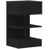 VidaXL Nachttisch Schwarz Eiche 40x35x65 cm Holzwerkstoff