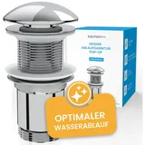 Bächlein Ablaufgarnitur Pop Up silberfarben