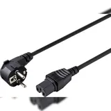Sygonix SY-5043444 Heißgeräte Netzkabel Schwarz 2.00 m