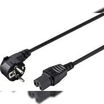 Sygonix SY-5043444 Heißgeräte Netzkabel Schwarz 2.00 m