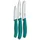 Victorinox Swiss Classic Gemüsemesser Set 3-tlg. grün