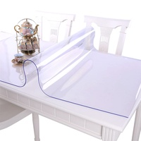 CIEEIN CIEHT Haushalt PVC Transparent Tischdecke Tischmatte Schreibtisch Tischfolie Schutzfolie Rechteck Quadrat Dicke 1MM Wasserdicht 60 * 110CM