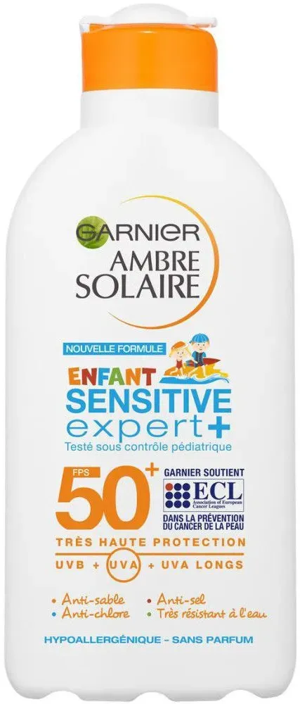 Garnier - Sonnenmilch für Kinder Sensitive Expert + Spf50+ 200 ml