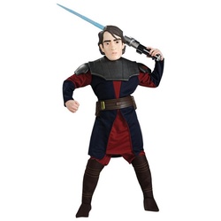 Rubie ́s Kostüm Star Wars Anakin Skywalker, Original Lizenzprodukt aus der Serie The Clone Wars schwarz 128