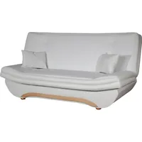 Klick-klack-Sofa Schlafsofa GIANA in Kunstleder Weiss
