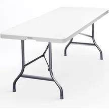 CASARIA Gartentisch 220 x 70 x 72 cm weiß klappbar