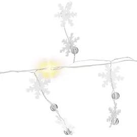 goobay LED-Lichterkette Silberdraht 1,30 m Warmweiß