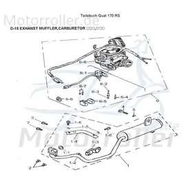 Standard Parts Kickstarterwelle für GY6 125-150ccm
