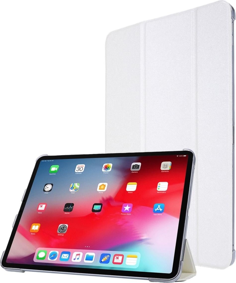 König Design Schutz Tablet Hülle für Apple iPad Pro 12.9 (2020) Case Cover Tasche Etuis Weiß (iPad Pro 12.9 2020 (4. Gen)), Tablet Hülle, Weiss