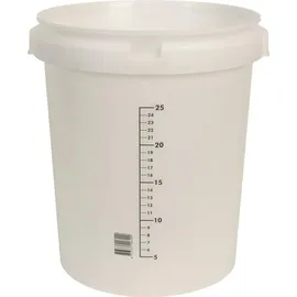 BERDAL RUBBER & PLASTICS B.V. Anrühreimer GRIPLINE-O 30l 25 Liter-Skala weiß