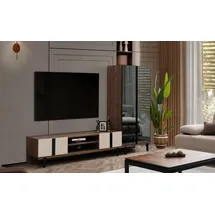 JV Möbel Designer Wohnzimmer Garnitur Edler TV-Ständer luxuriöses Lowboard 2tlg
