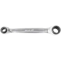 KS Tools 4 in 1 GEARplus umschaltbar Doppel-Ratschenringschlüssel, 30x32x34x36mm