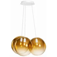 s.luce Orb Cluster 3-flg. 20 cm Rund/Gold Verlauf/Weiß