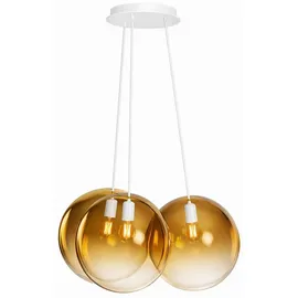 s.luce Orb Cluster 3-flg. 20 cm Rund/Gold Verlauf/Weiß