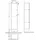 Sanipa Solo One Hochschrank 40 x 170 cm Weiß Spanplatte