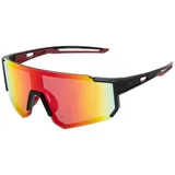 BEZLIT Herren Sonnenbrille in Rot/Gelb-Schwarz/Rot | Gr.: onesize