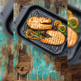 ELO Karree Bräter 42 x 26 cm mit Grilldeckel