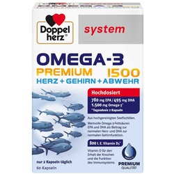Doppelherz Omega-3 Premium 1500 System Kapseln
