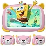 DOOGEE U7 Kinder Tablet, Android-Tablet 7 Zoll, 4-Kern-CPU, Tablet mit 4 GB (2+2 Erweiterung) RAM, 32 GB ROM, 1 TB TF, 3400 mAh, 2 MP Kamera, Bluetooth, Wi-Fi, Kids Space kompatibel, Rosa