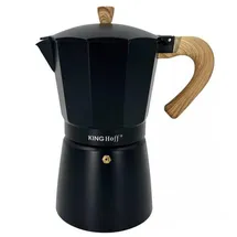KING HOFF Kawiarka 600ml 12 Tassen Schwarz