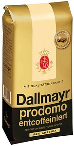 Dallmayr prodomo entcoffeiniert Kaffeebohnen Arabicabohnen 500,0 g