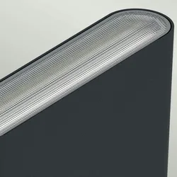 Licht-Erlebnisse Wandaußenleuchte MAIDSTONE Schwarz Aluminiumguss 2x LED 6W LE117731