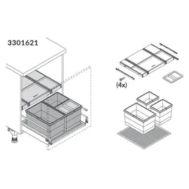 HAILO Allegro 270 14 l Dunkelgrau