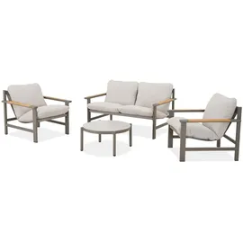 beautysofa Aspen Set 4-tlg. Grau