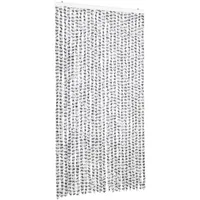 VidaXL Fliegenvorhang Hellgrau und Dunkelgrau 100x200 cm Chenille