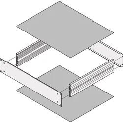 SCHROFF ABDECKBLECH 340T GESCHLOSSEN