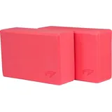 Avento Yoga Block - Set Mit 2 Stück - Pink