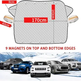 luxuskollektion Auto Windschutzscheibe mit Magneten und Reflektorstreifen