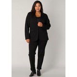 Base Level Curvy Jerseyblazer BASE LEVEL CURVY Gr. 44, schwarz (black) Damen Blazer