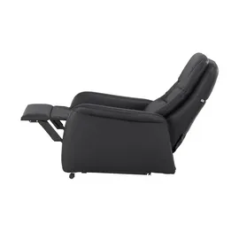 Hukla Relaxsessel Tobias Leder 75 x 102 x 88 cm Schwarz elektrisch