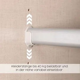Rauch Schwebetürenschrank ELARA 271 x 210 x 62 cm Weiß