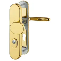 HOPPE Verona Schutzgarnitur F77-R Messing poliert