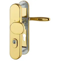 HOPPE Verona Schutzgarnitur F77-R Messing poliert