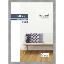 Bilderrahmen OSLO - silber - LB 50x70 cm