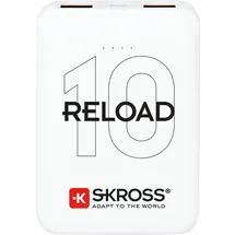 SKROSS 1400130 - Powerbank, 10000 mAh, weiß