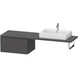 Duravit L-Cube Unterschrank für Konsole, 2 Schubkästen, 720x400x547mm, LC585904949,