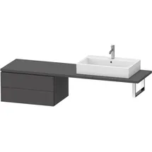 Duravit L-Cube Unterschrank für Konsole, 2 Schubkästen, 720x400x547mm, LC585904949,