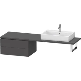 Duravit L-Cube Unterschrank für Konsole, 2 Schubkästen, 720x400x547mm, LC585904949,