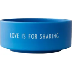 Snack Love Is For Sharing Snack-Schale kobaltblau