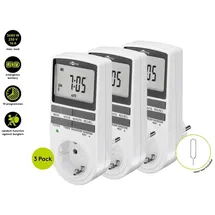 goobay Digitale Zeitschaltuhr, 3er-Set