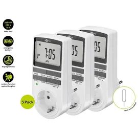 goobay Digitale Zeitschaltuhr, 3er-Set