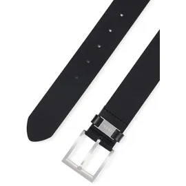 Boss Herren Gürtel schwarz Glattleder, schwarz, NOS