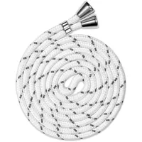 ONEFLOW Wechsel Handykette für Twist Case, Handyband zum Umhängen ohne Hülle, Universal Handy Umhängeband Kordel abnehmbar, Smartphone Stoff Band Handykordel 155 cm lang, Weiß Silber - 10.1 cm x 14.6 cm x 1.4 cm