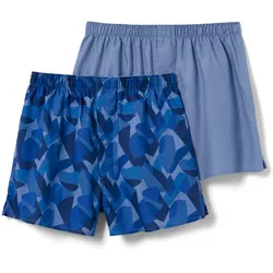 Tchibo - 2 Web-Boxershorts - Herren - Gr. L/6 - blau/print